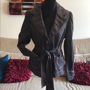 Brown Blazer with Belt